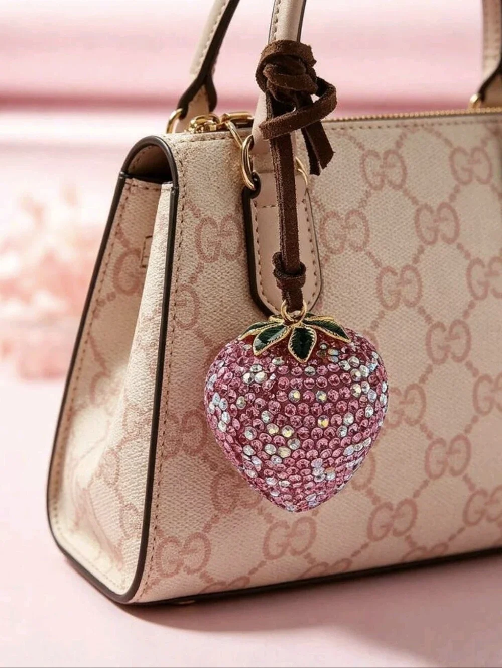 Strawberry 🍓 Bag Charm/ Keychain NEW
